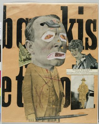 German satire: The Art Critic, 1919–20, by Raoul Hausmann. On display at‘Cut and Paste: 400 years of Collage’, Scottish National Gallery