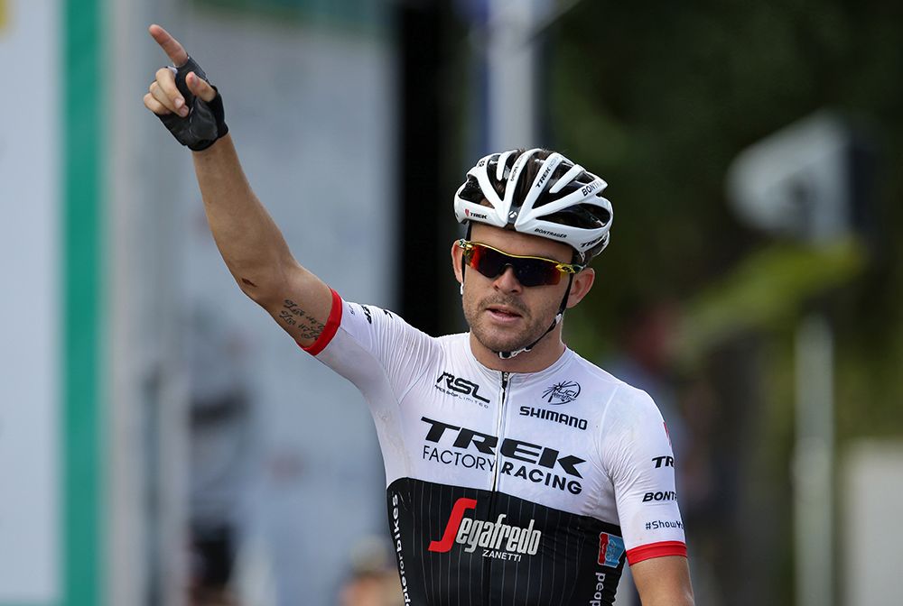 Jack Bobridge wins the Australian national road race title for Trek (Con Chronis)