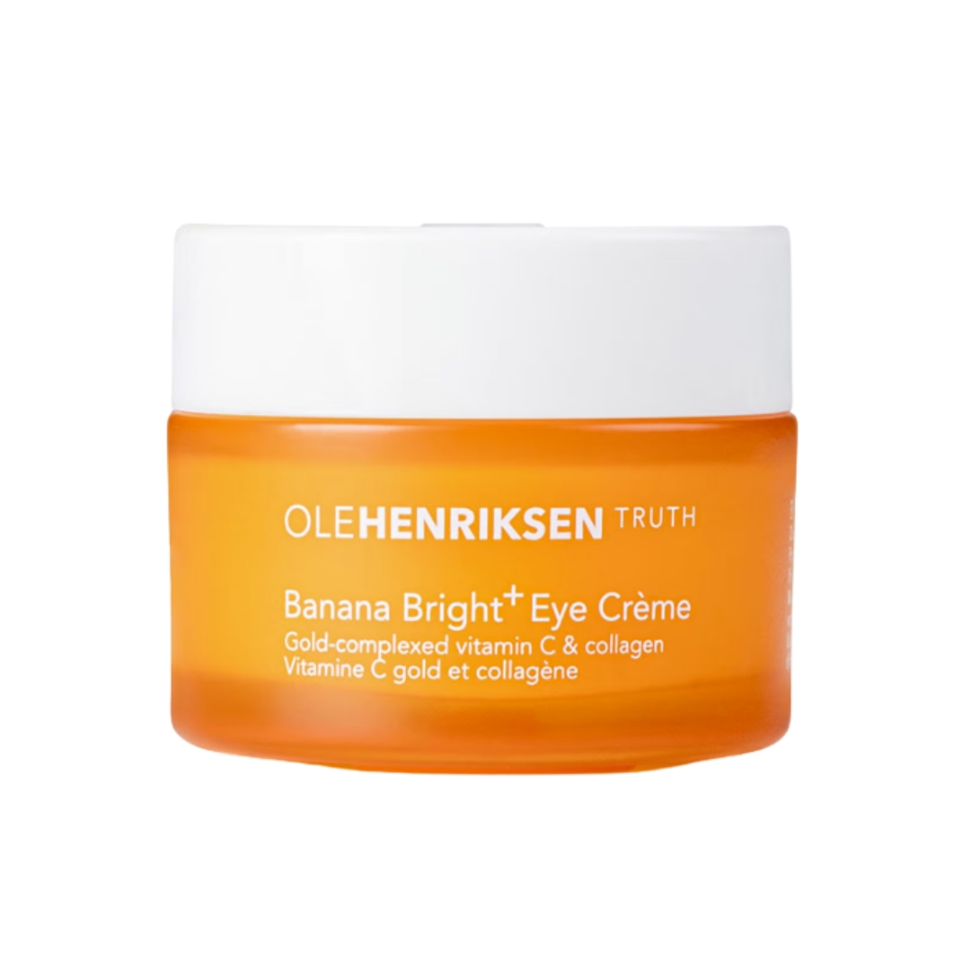 A product shot of the Ole Henriksen Banana Bright Eye Crème, on a white background