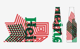 Heineken logo displayed over bottle graphics.