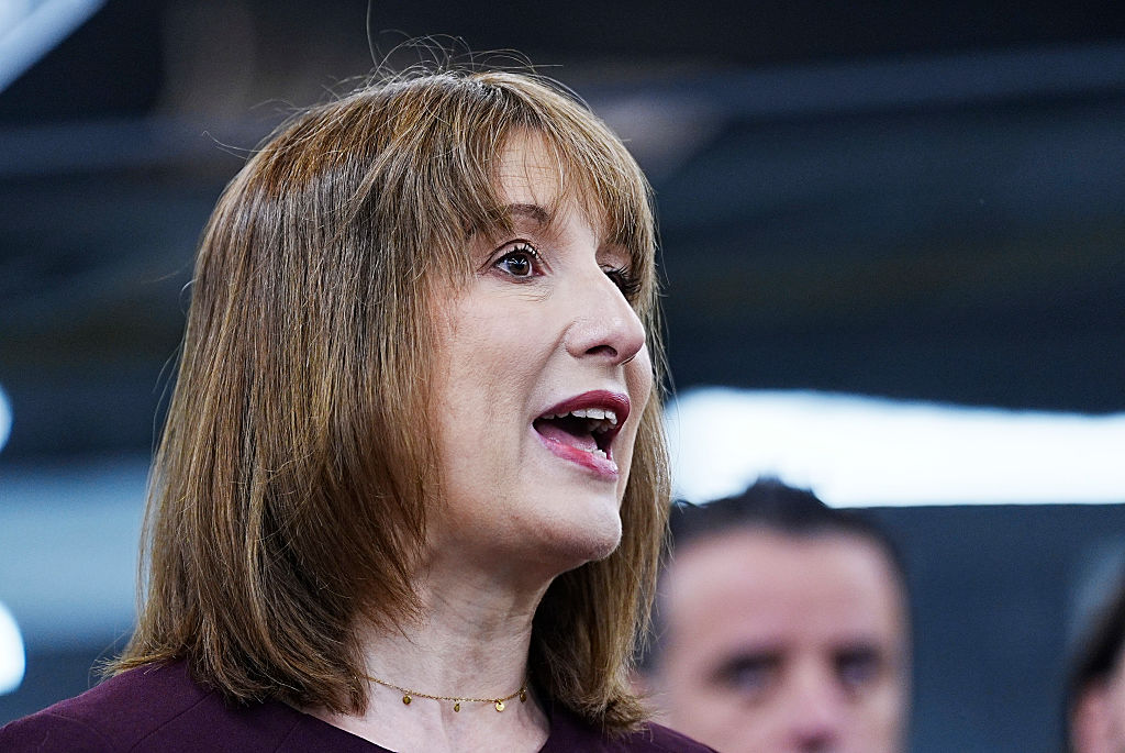Chancellor of the Exchequer Rachel Reeves delivers a speech during a visit to Mellor Bus in Rochdale, Greater Manchester, to announce a multi-billion-pound boost for city transport in the North and the Midlands, on June 4, 2025 in Rochdale