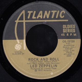 Led Zeppelin "Rock and Roll" 1972 single