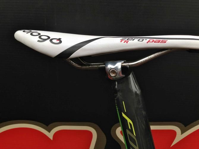 Elvin's Prologo saddle was near its limit