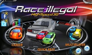 Race Illegal: High Speed 3D Main Menu