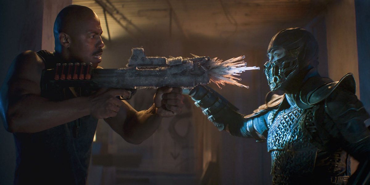 Mehcad Brooks and Joe Taslim in Mortal Kombat