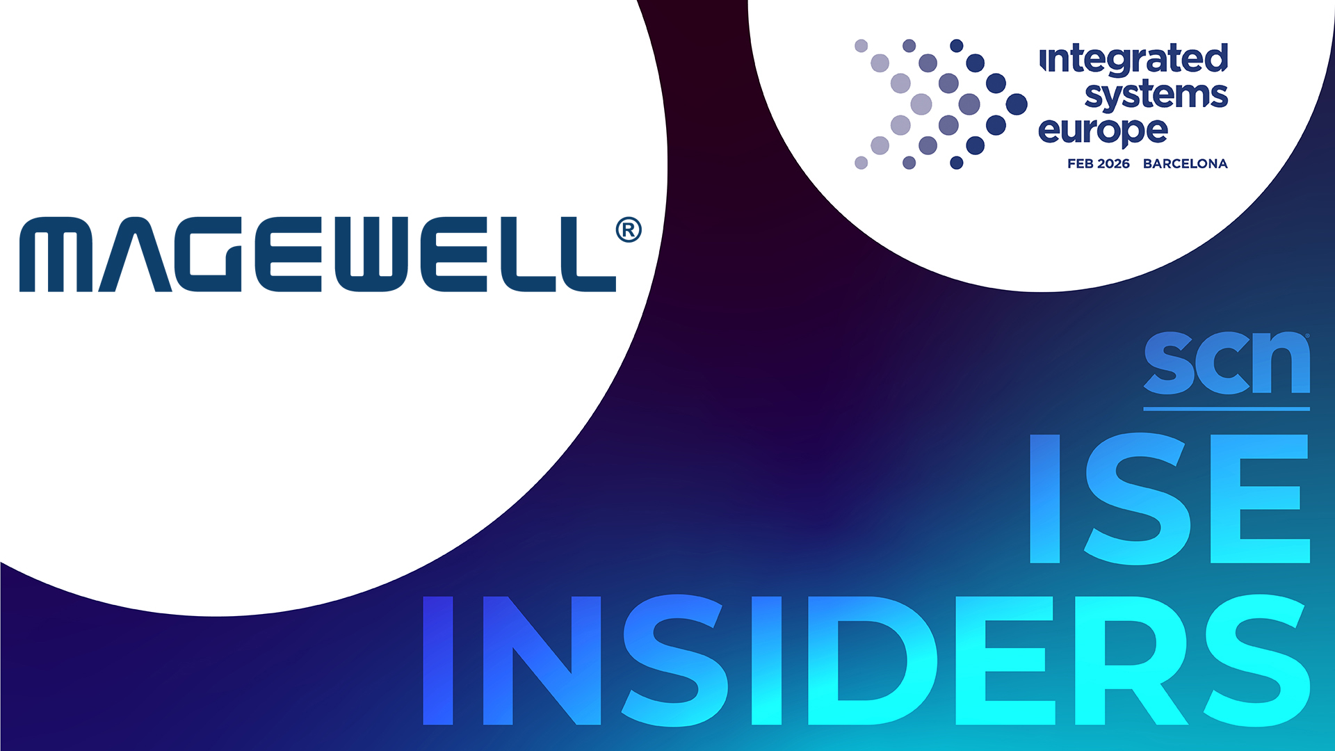 The ISE Insiders 2026 banner with Magewell logo. 