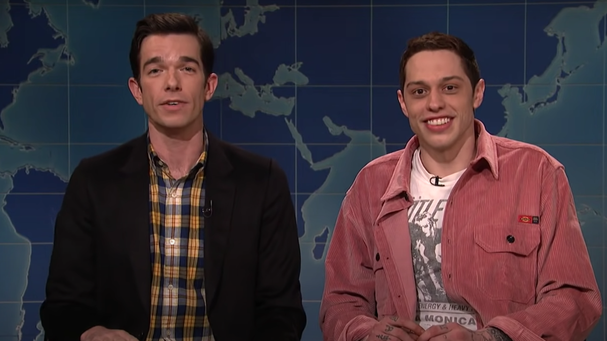 John Mulaney and Pete Davidson on SNL