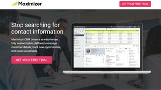 Website screenshot for Maximizer CRM