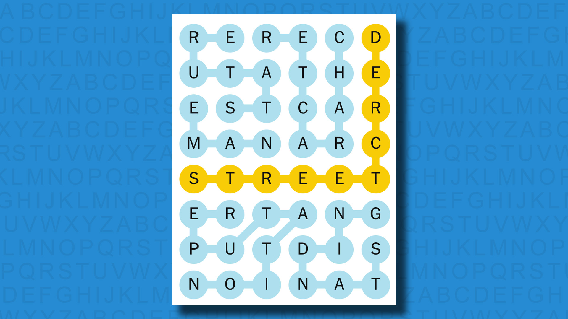 NYT Strands answers for game 435 on a blue background