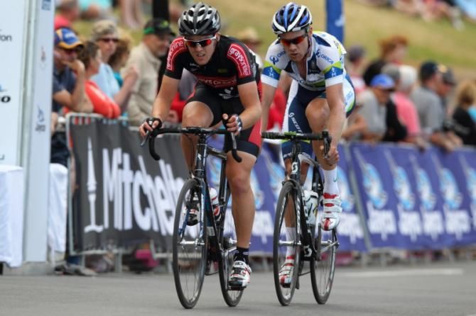 Tom Scully (Grays Online) and Mitch Docker (Orica-GreenEDGE) looked like they might stay away to the end
