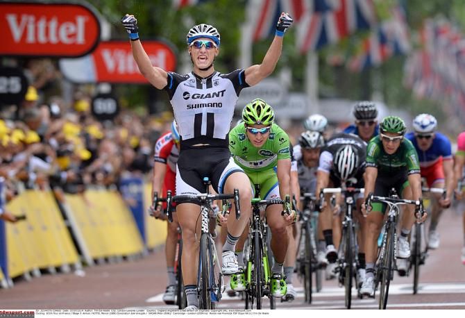 Marcel Kittel (Giant-Shimano) wins stage 3 of the 2014 Tour de France