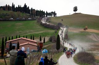 The white roads of Tuscany set the scene for Strade Bianche