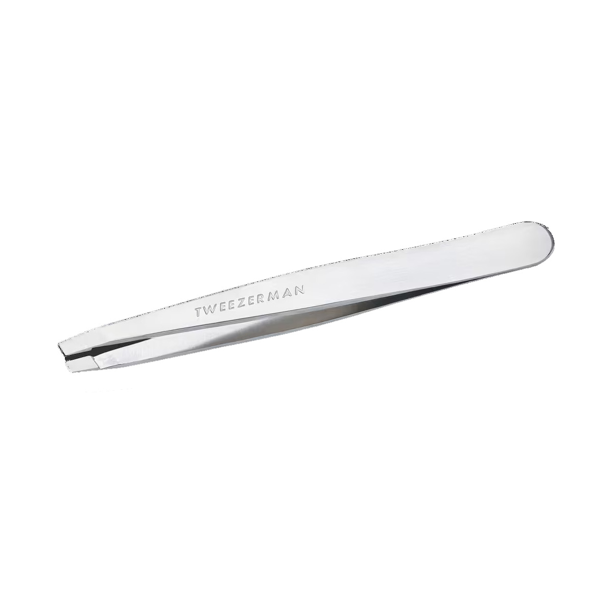 Slant Tweezer - Platinum Silver