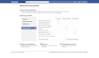 new Facebook privacy controls