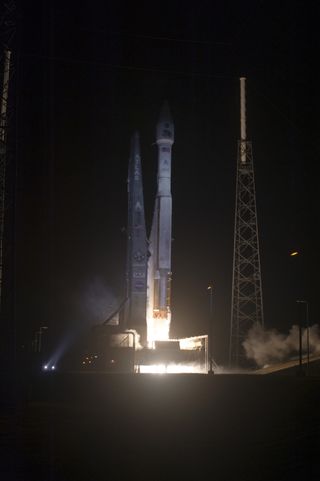 Atlas V Launches with Blue Hue