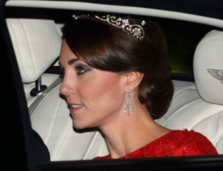 Kate Middleton arriving at a reception in 2015