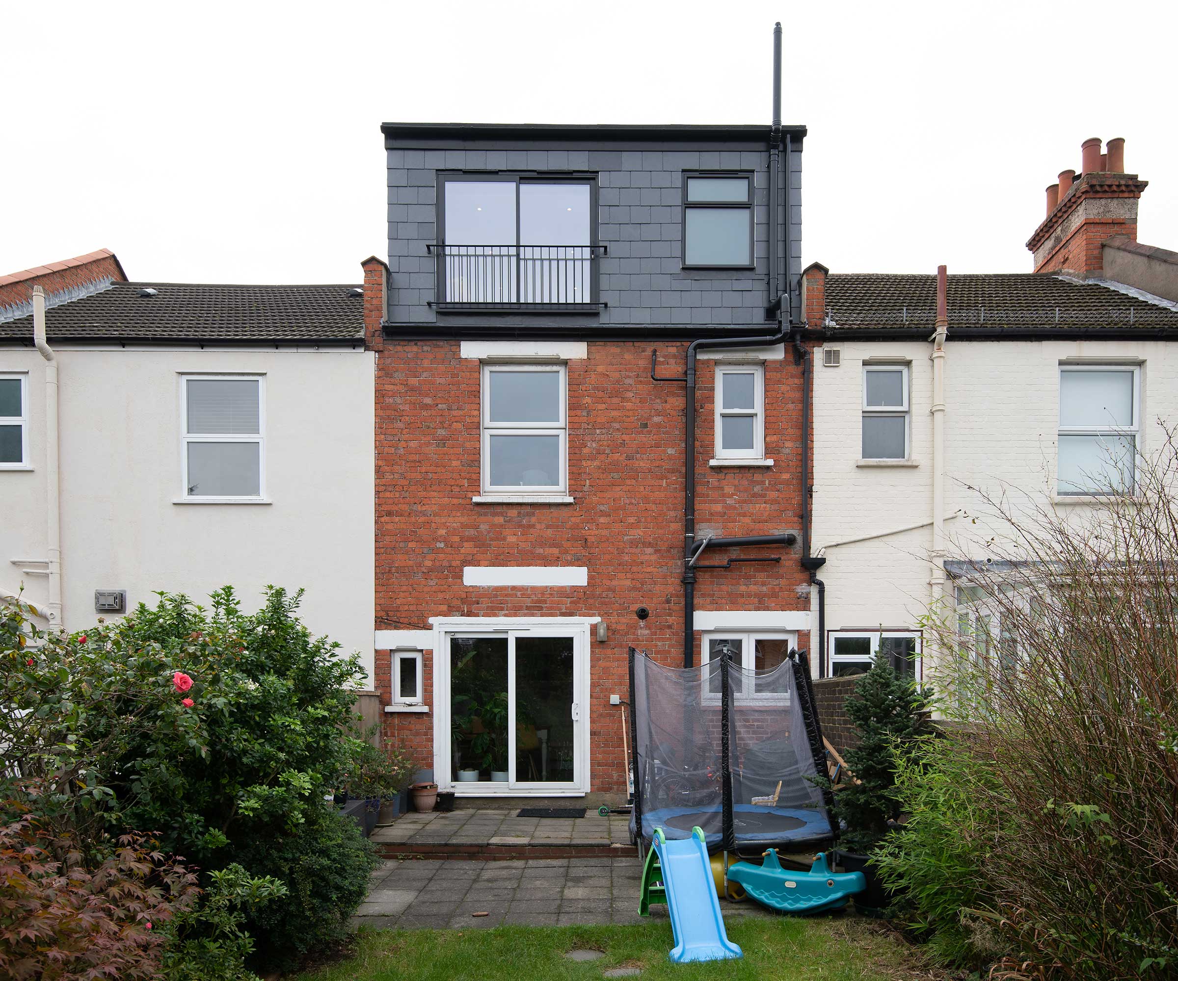 dormer loft conversion with slate cladding