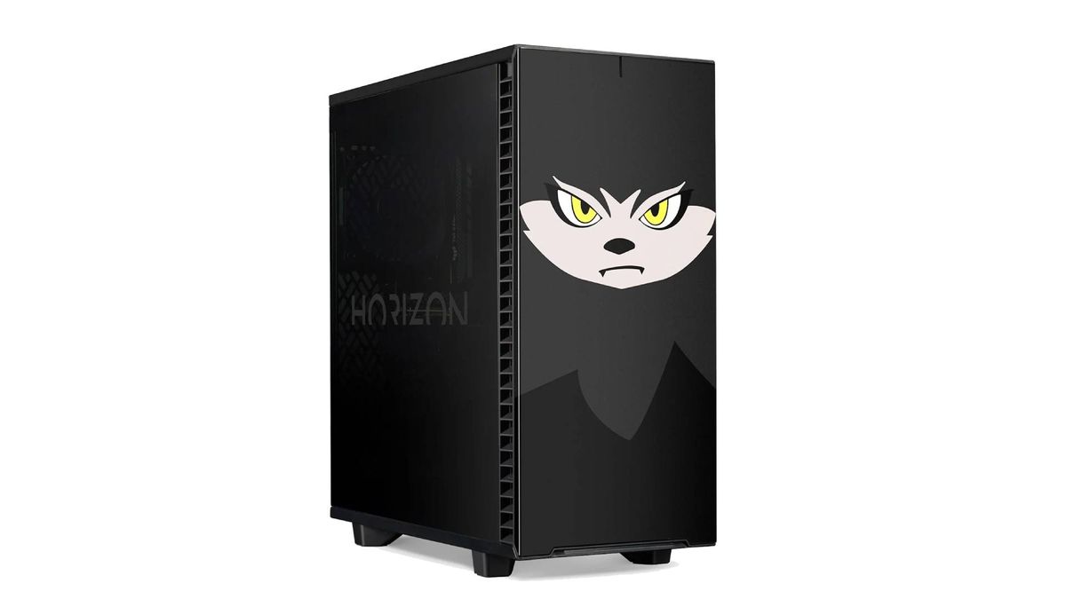 Palworld gaming PC with Wolf design