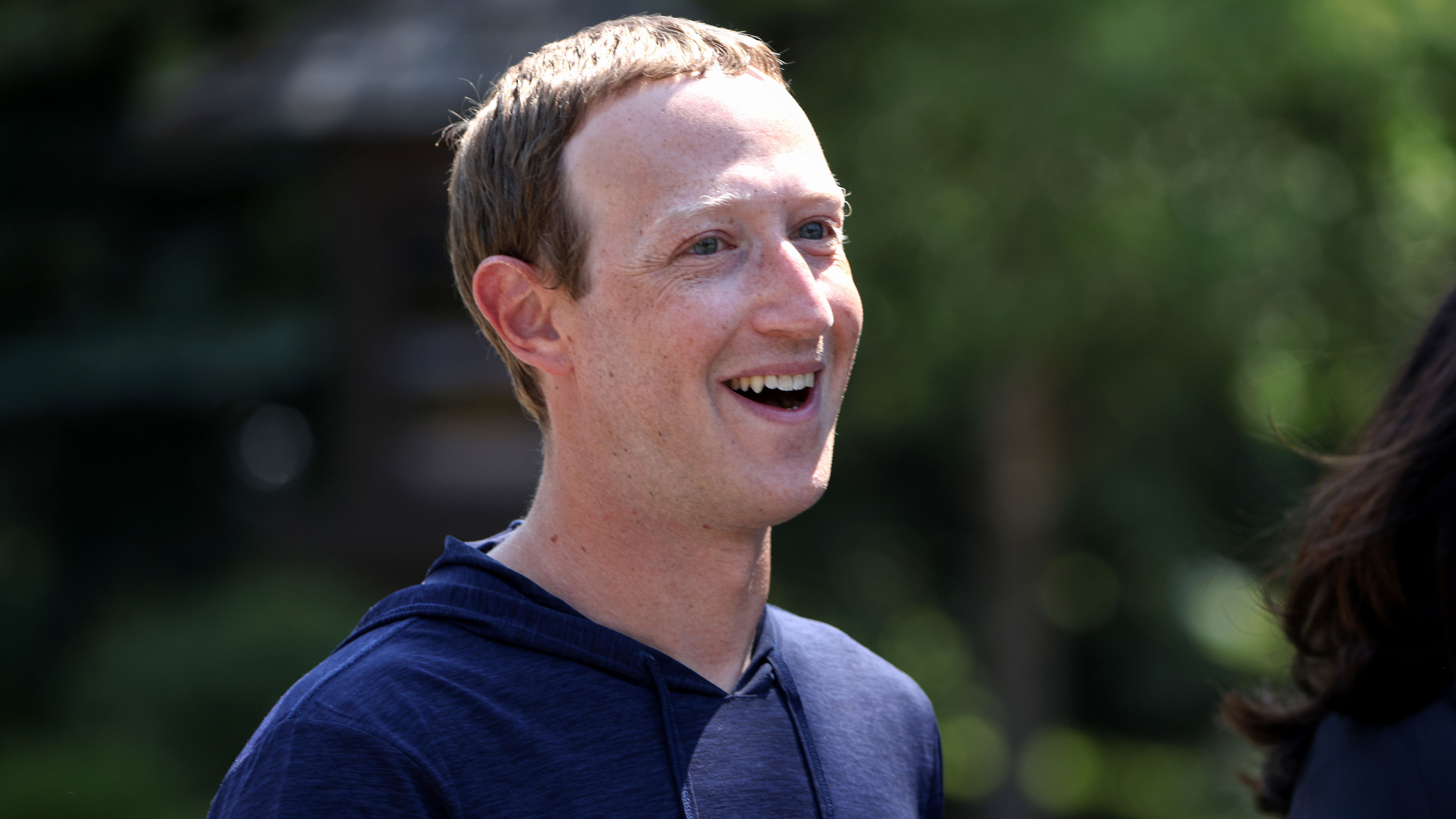 CEO of Facebook Mark Zuckerberg walks to lunch following a session at the Allen &amp; Company Sun Valley Conference on July 08, 2021 in Sun Valley, Idaho