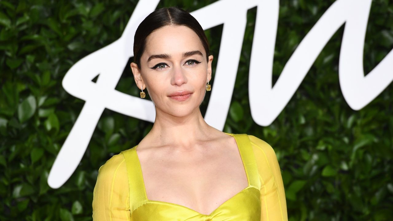 Emilia Clarke arrives at The Fashion Awards 2019 held at Royal Albert Hall on December 02, 2019 in London, England