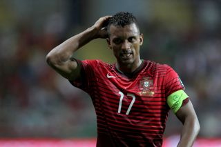 Nani in action for Portugal in a Euro 2016 qualifier against Albania in 2014.
