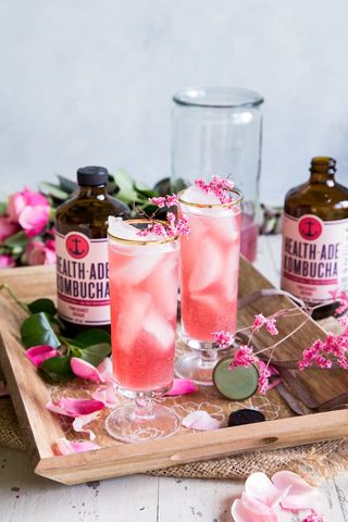 Health-Ade’s Pomegranate St. Germaine Kombucha Spritzer