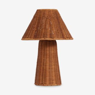 Rattan table lamp