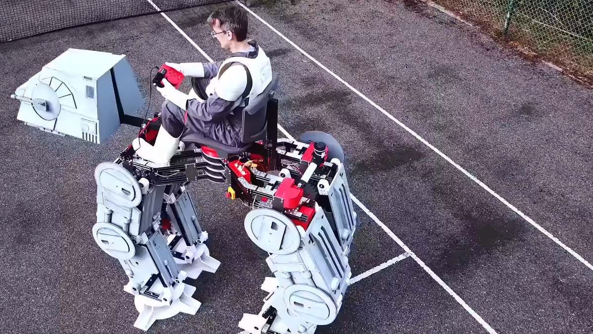 photo of Enthusiast built a ridable, fully 3D printed AT-AT Walker from Star Wars image