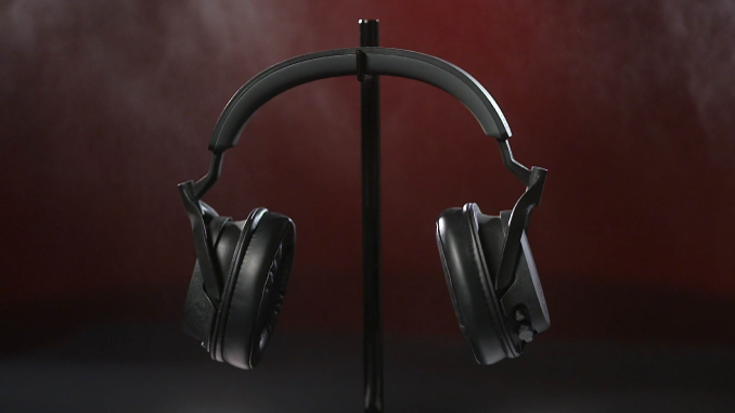 the heavys headphones on a stand