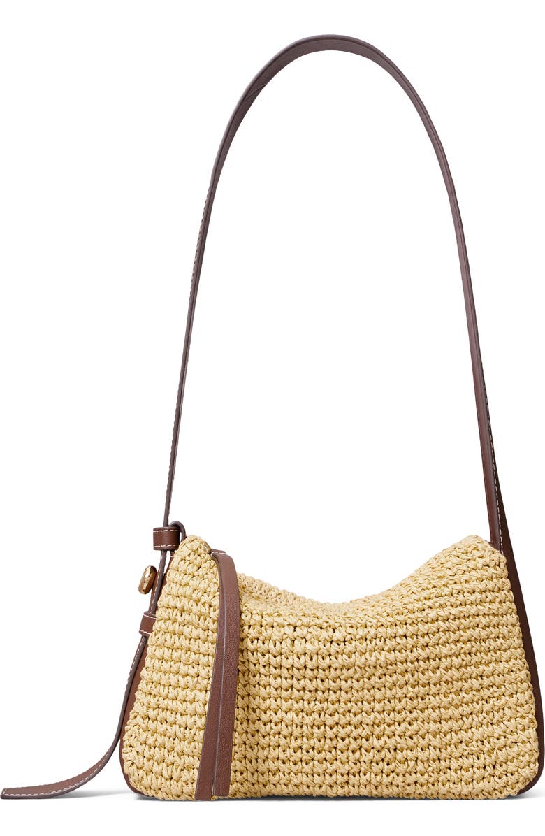 Small Romy Straw Shoulder Bag