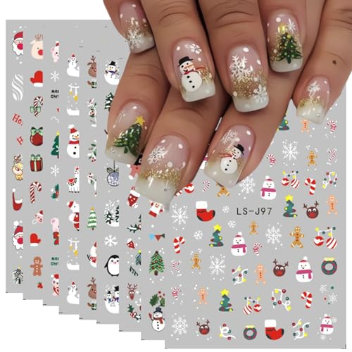 Fukidog Christmas 3D Nail Art Stickers