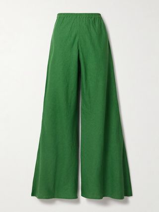 Aensi Linen Wide-Leg Pants