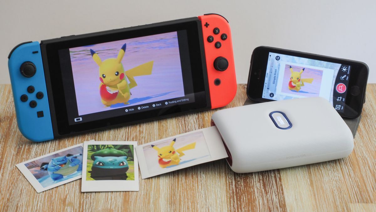 New Pokémon Snap Nintendo Switch Instax Mini Link printing