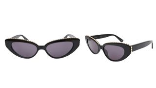 dark framed sunglasses with rhinestones