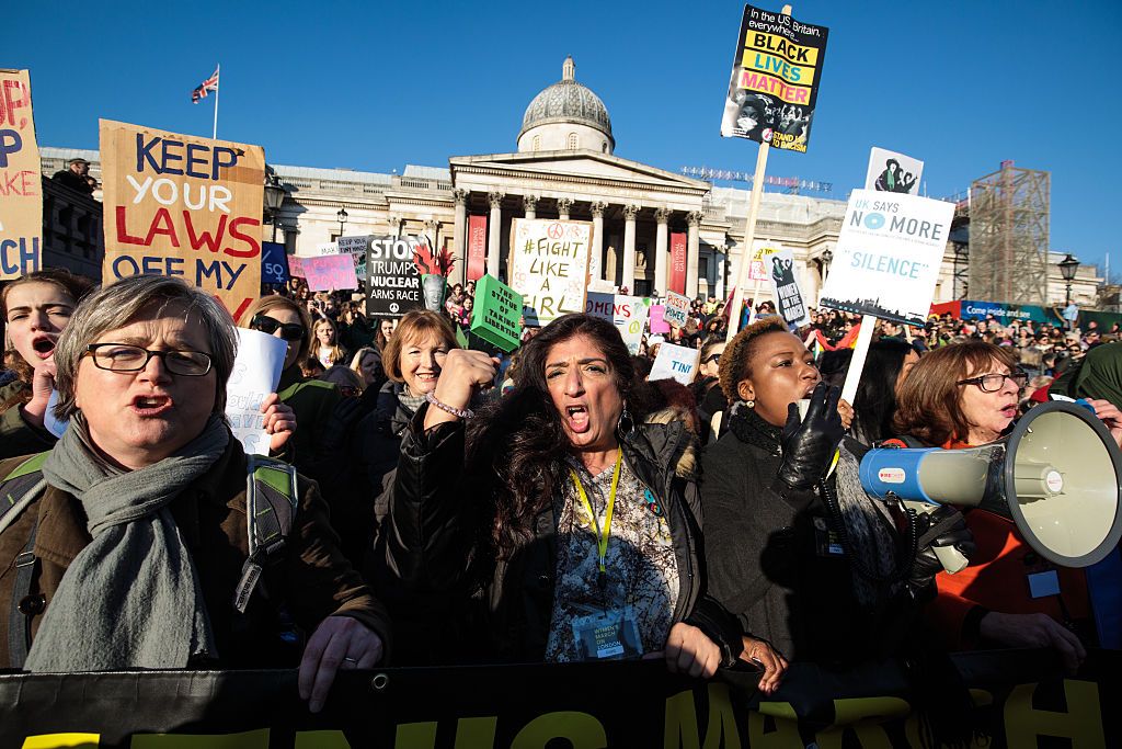 Protesters at a Women&amp;#039;s March.