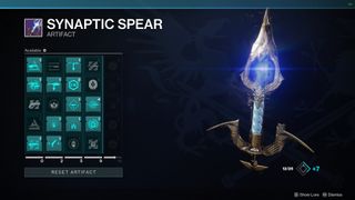 Destiny 2 Artifact: The Synaptic Spear from Season of the Risen
