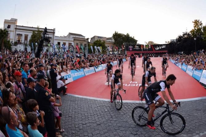 Fabian Cancellara and Trek leave the presentation
