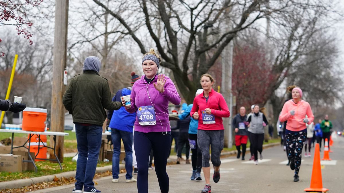 Woman doing a marathon