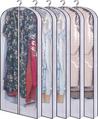 Clear Garment Bags, $27.99 for five, Amazon