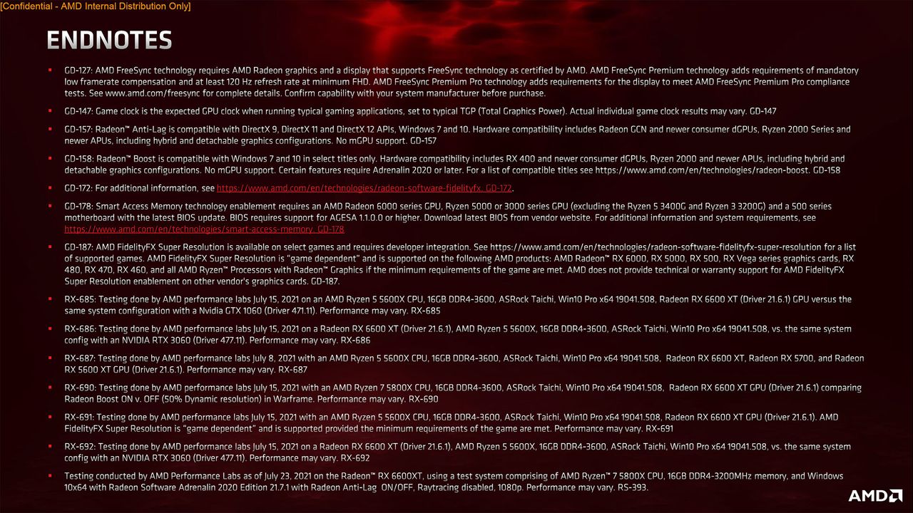 AMD Radeon RX 6600 XT press deck