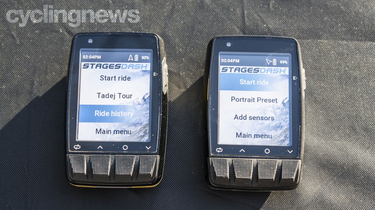 Tadej Pogačar's Stages Dash M50 cycling computer