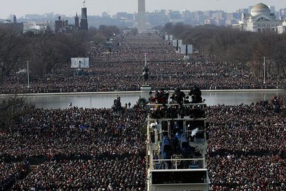 Obama inauguration crowd. 