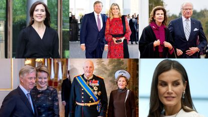 European royals including Crown Princess Mary of Denmark and King Harald and Queen Sonja of Norway