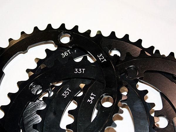 MRP offers its chainrings in single-tooth increments for that perfect gear ratio.