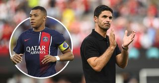 Arsenal manager Mikel Arteta during a game between Arsenal F.C.and Manchester United at MetLife Stadium on July 22, 2023 in East Rutherford, NJ.