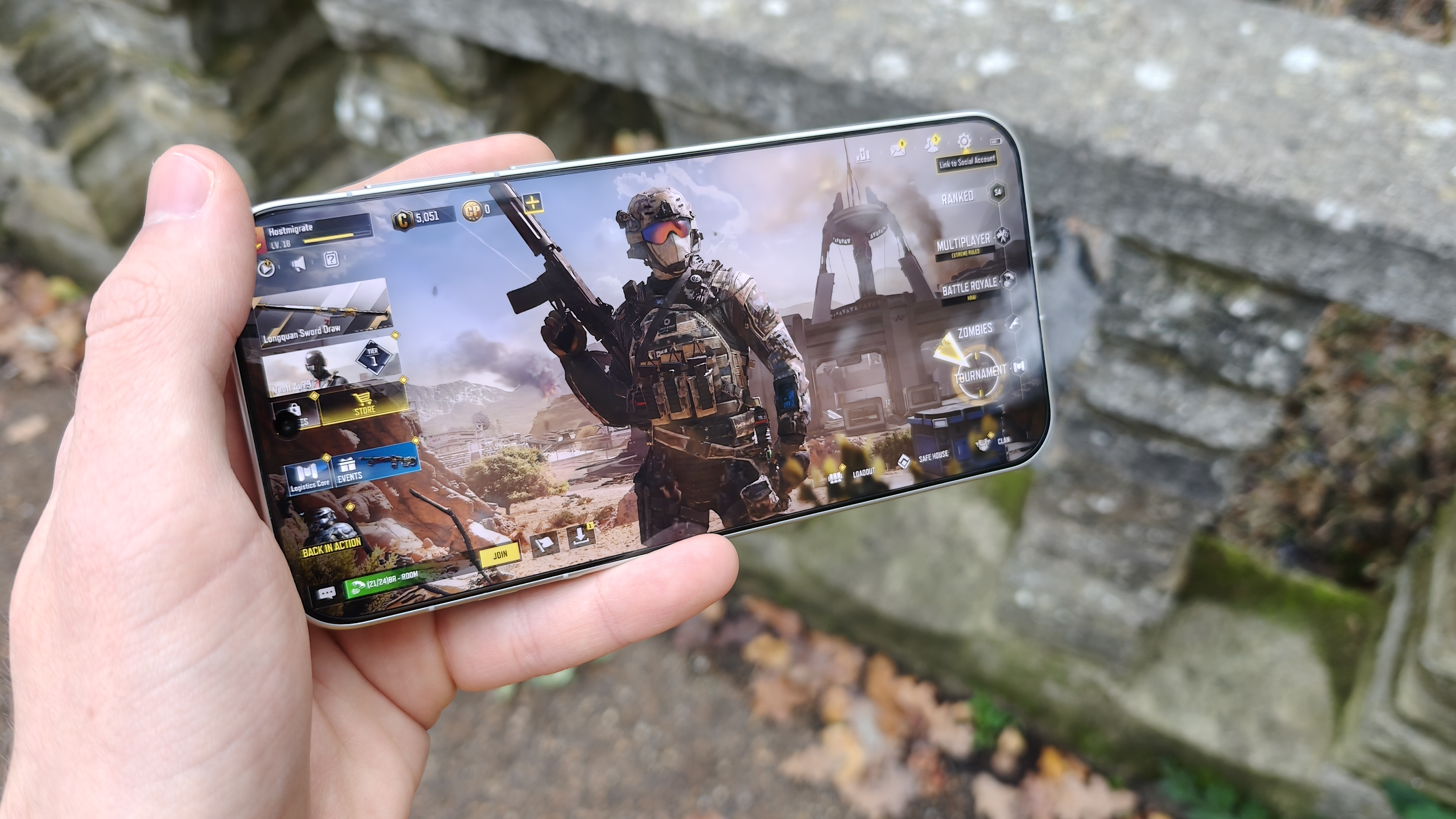 The Oppo Find X9 Pro running Call of Duty Mobile