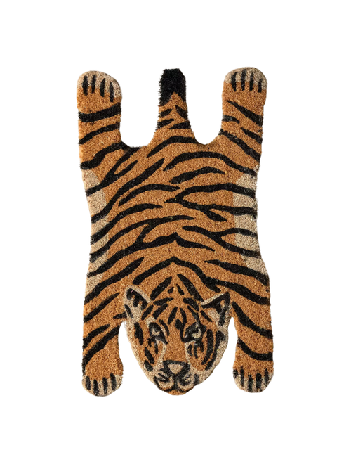 Tiger Shaped Coir Doormat