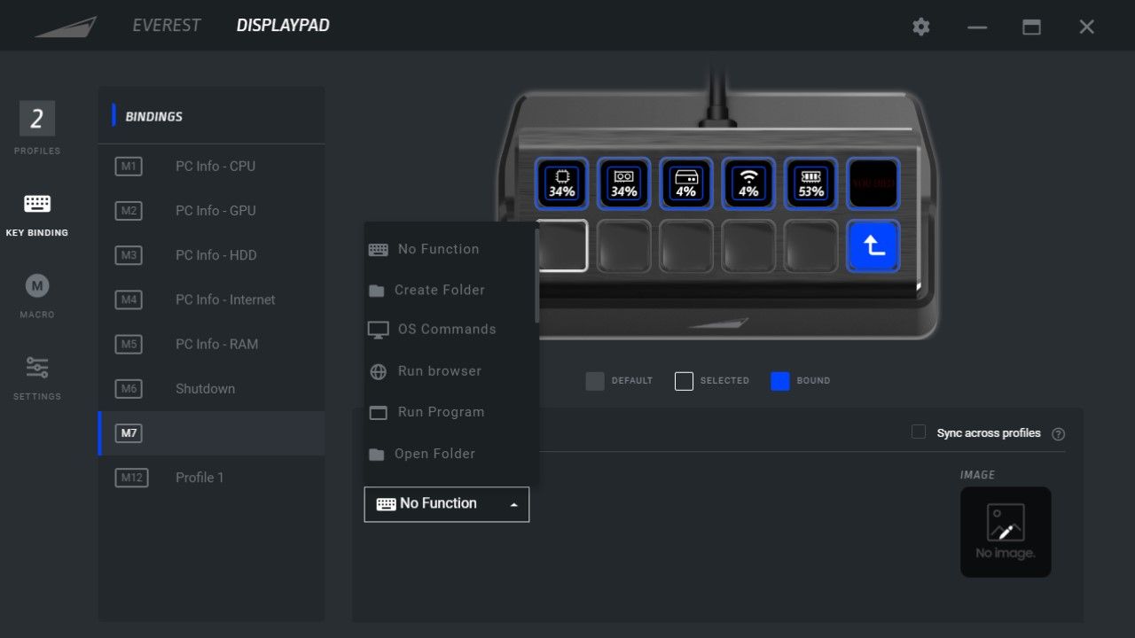 Mountain DisplayPad keybindings