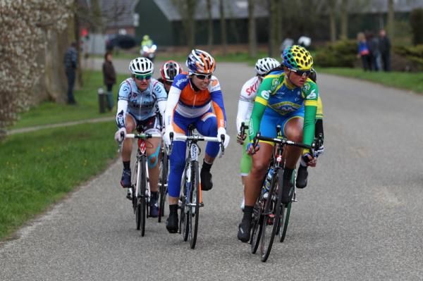 Chantal Blaak (AA Drink) was prominent throughout the race