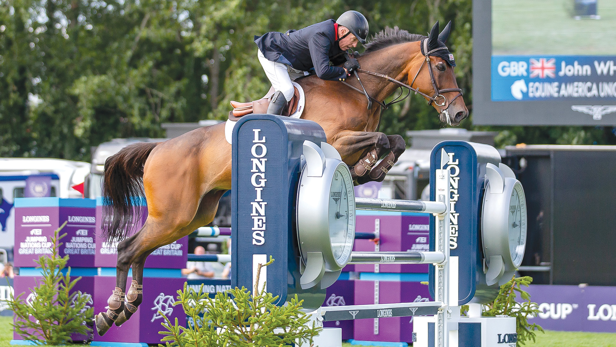 John Whitaker rides Equine America Unick Du Francport